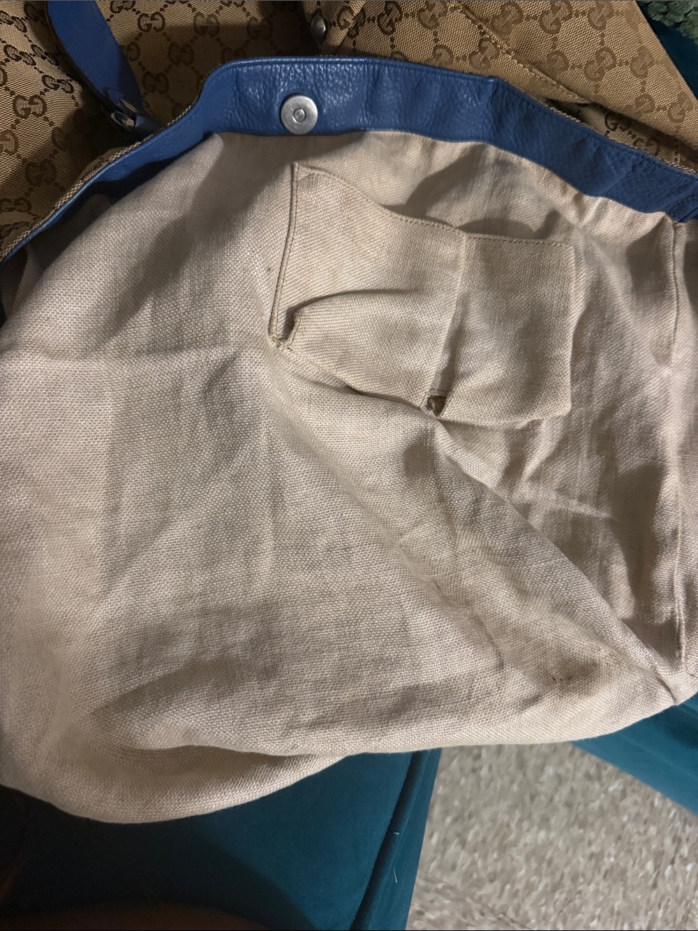 AUTHENTIC Gucci Beige GG Supreme Canvas Icon Bit Tote with dust bag - Picture 7 of 13